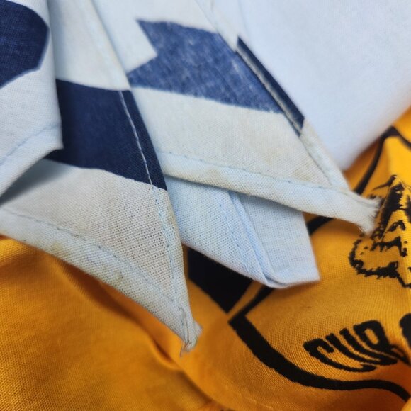 Vintage Neckerchief Scarf Boy Scout America Cub BSA Eagle Weeblo Plaid Slide Lot - Picture 5 of 5